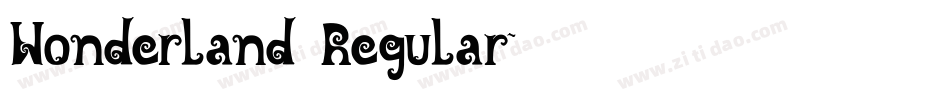 Wonderland Regular字体转换